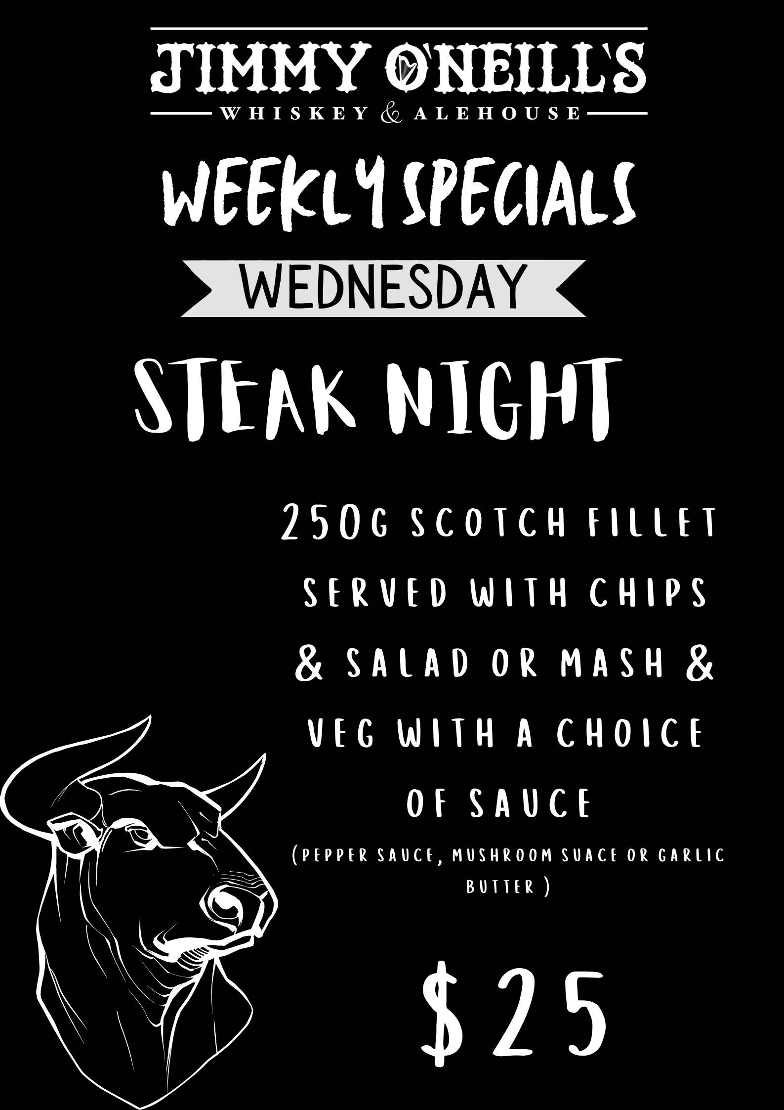 WEEKLY SPECIALS FOR JIMMY'S